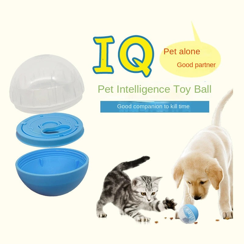 Pet Feeder Wobble Bowl Dog Food Dispensing Ball Chew-Resistant Intelligent Training Toy Cat and Dog Play Ball - Purrfect Pet Kingdom
