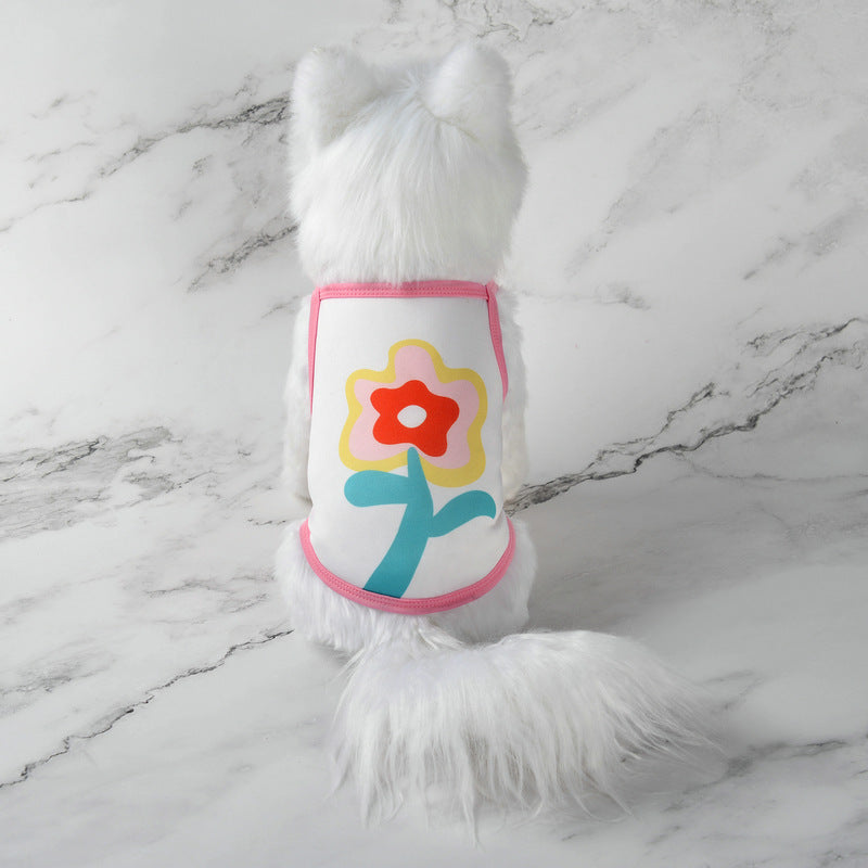 Pet supplies pet clothes cute fruit camisoles tank tops breathable pet sunscreen mosquito and insect repellent products