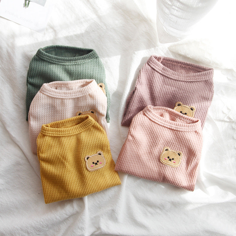 Thin Sleeveless Vest Small Dog Teddy Pomeranian Bears Pet Cat Dog Clothes