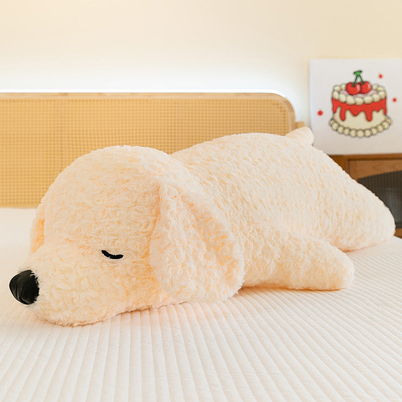 Poodle Doll Super Soft Long Pillow for Lying Dogs Bedside Pillow Doll