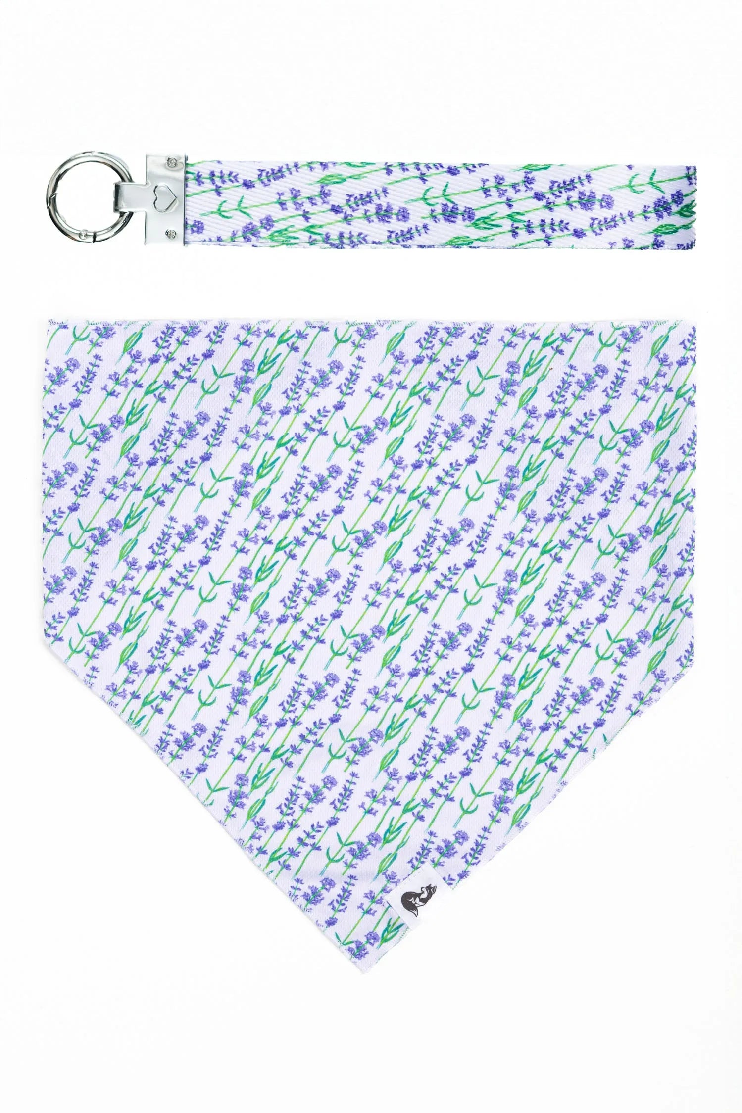 Lavender Blooms Dog Bandana & Matching Keychain - Purrfect Pet Kingdom