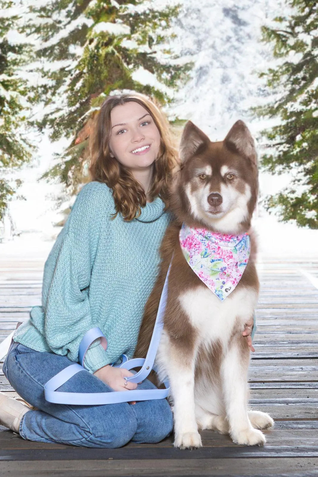 Hydrangea Haven Dog Bandana 🐾 - Purrfect Pet Kingdom