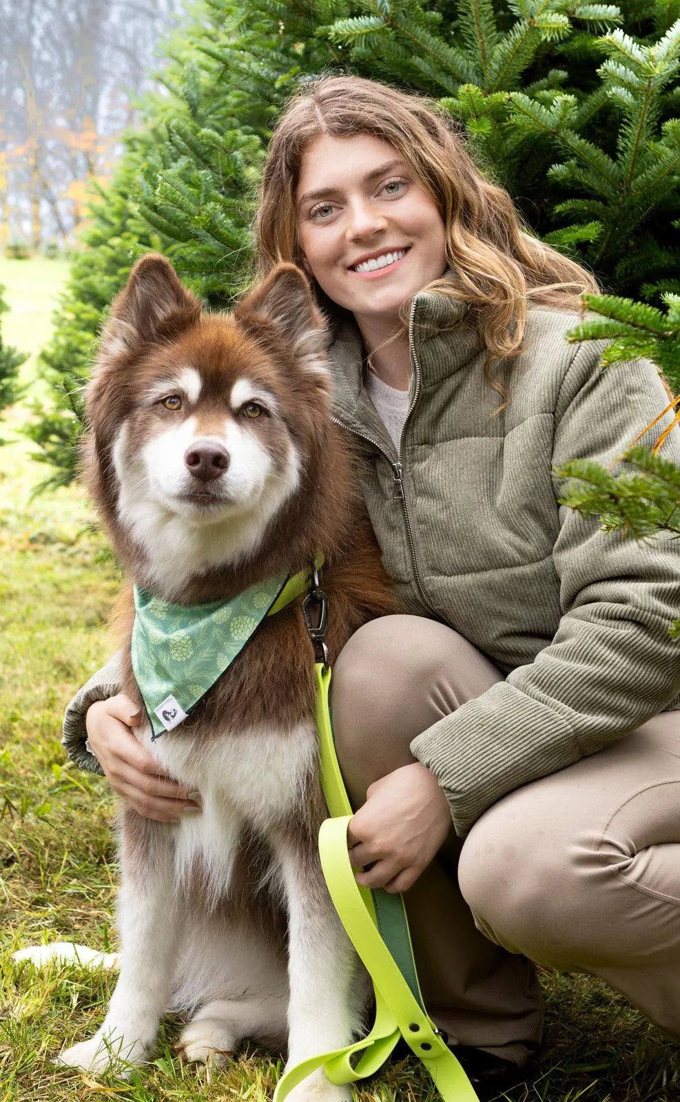 Mossy Pine Waterproof Dog Collar - Dog Collar - Aria the Fox