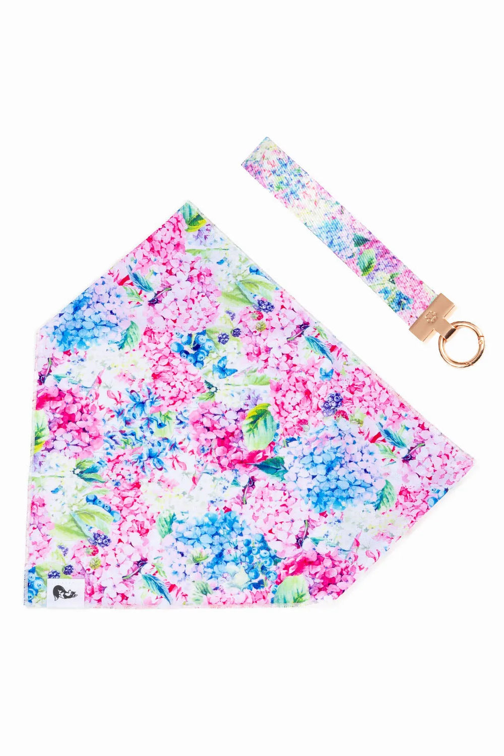 Hydrangea Haven Dog Bandana & Matching Keychain