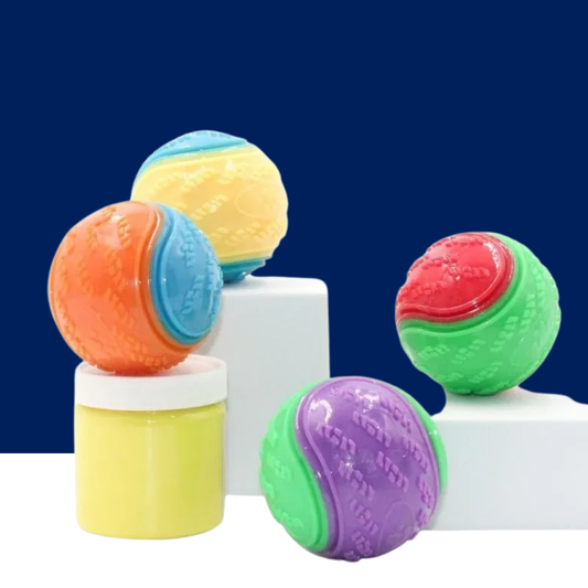 Dog Toy 6-Pack Squeaky Ball Chew Set