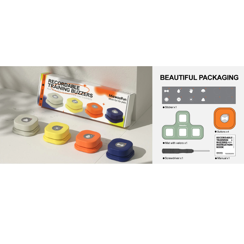 MEWOOFUN Dog Talking Buttons for Pet Communication Toy - WTN Essentials