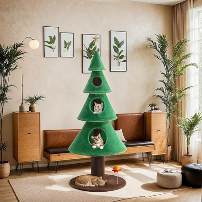 Cat Tower 63 Inch Carpet Scratcher Tower Cats 🏰