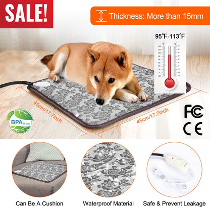 Pet Heating Pad Dog Cat Electric Heating Mat Waterproof