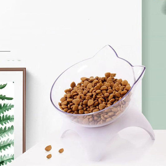 Ergonomic Ceramic Cat Bowl Elevated Whisker-Friendly