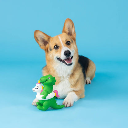Pool Side Unicorn Floaty Rex Latex Dog Toy