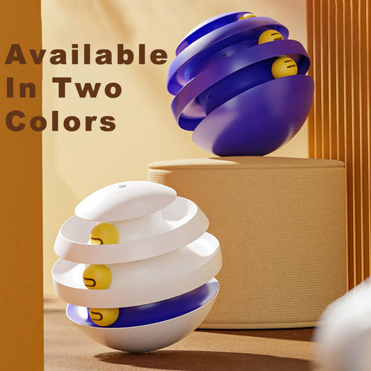 3 Layers Cat Toy Interactive Tower Turntable Toys Cat