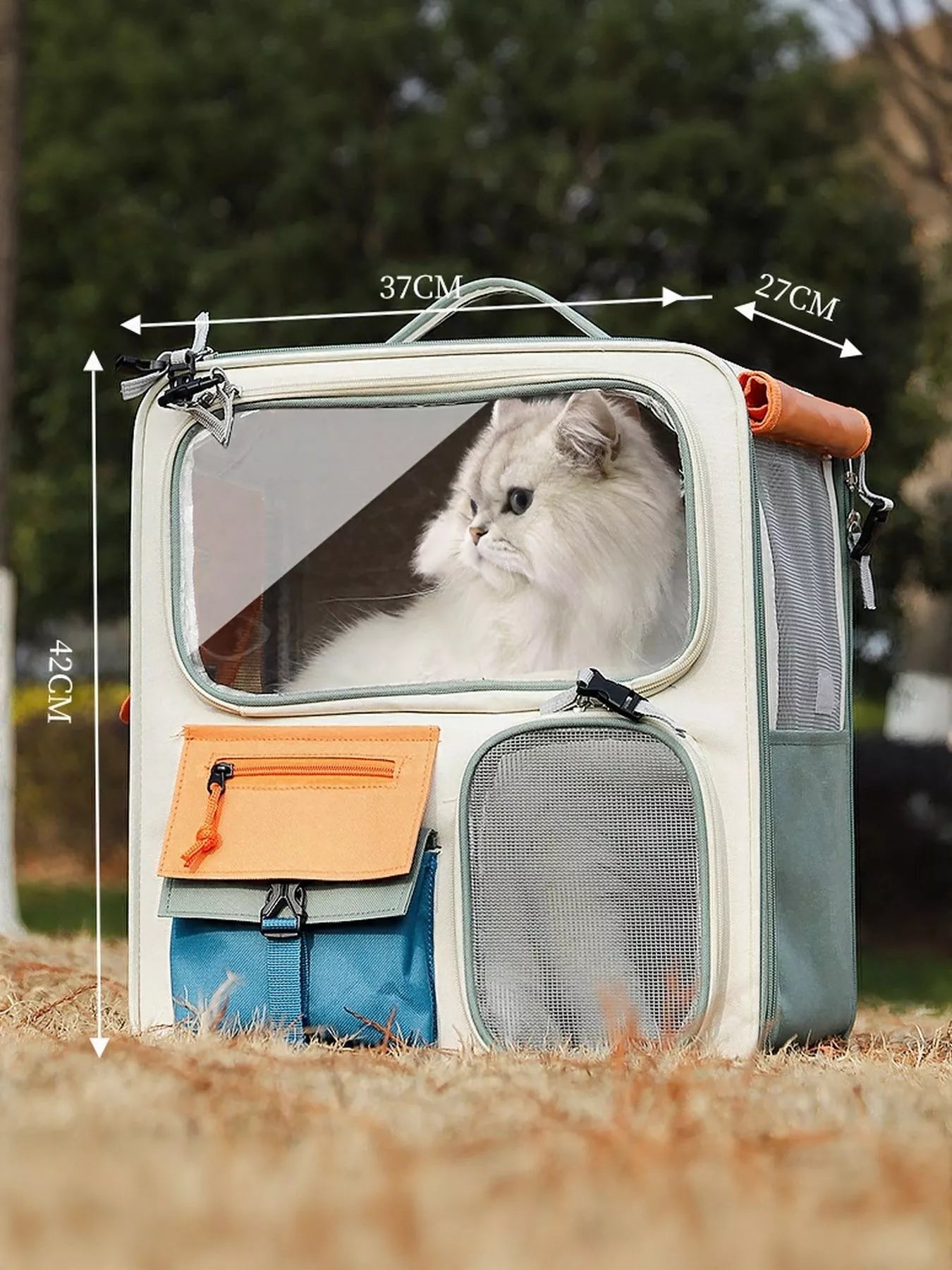 Rolling Pet Carrier with Telescopic Handle