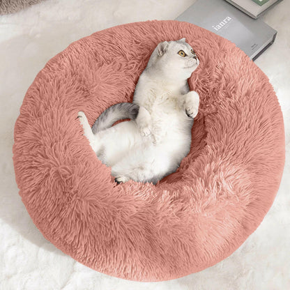 Round Calming Pet Bed - MJ's Pet Closet