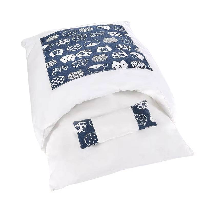 Removable Dog Cat Bed Cat Sleeping Bag Sofas Mat Winter Warm Cat House Small Pet Bed Puppy Kennel Nest Cushion Pet Sofa Products - Purrfect Pet Kingdom