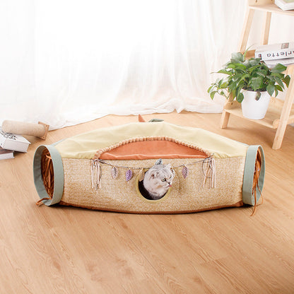Cat Net Red Cat Litter Roll Totoro Toys Drilling Hole Cat