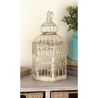 Cream Vintage Metal Birdcage