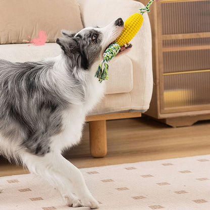 Pet Toy Corn Ball Knot Teething Toys, Large And Small Dog