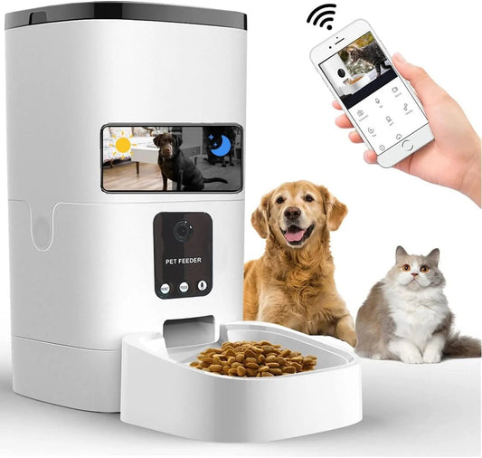 6L Automatic Pet Feeder Camera WiFi - Large Capacity Smart 🤖