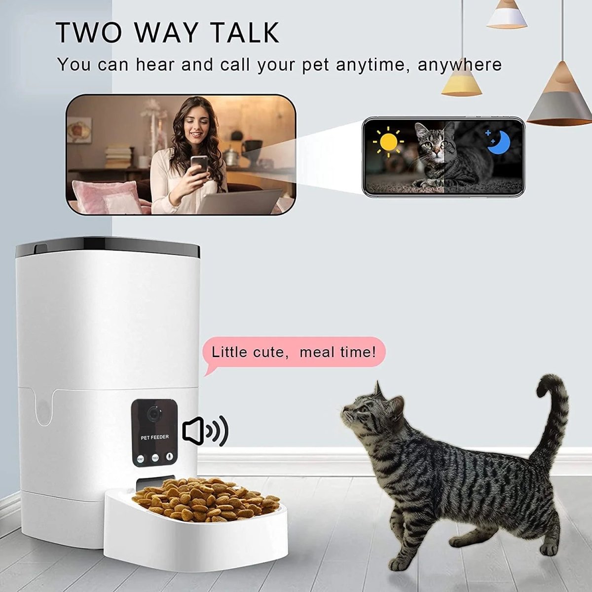 6L Automatic Pet Feeder Camera WiFi - Large Capacity Smart 🤖