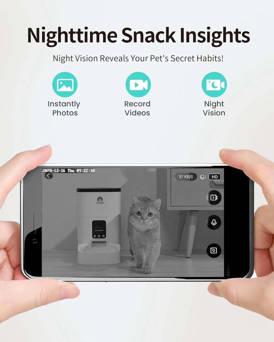 6L Automatic Pet Feeder Camera WiFi - Large Capacity Smart 🤖