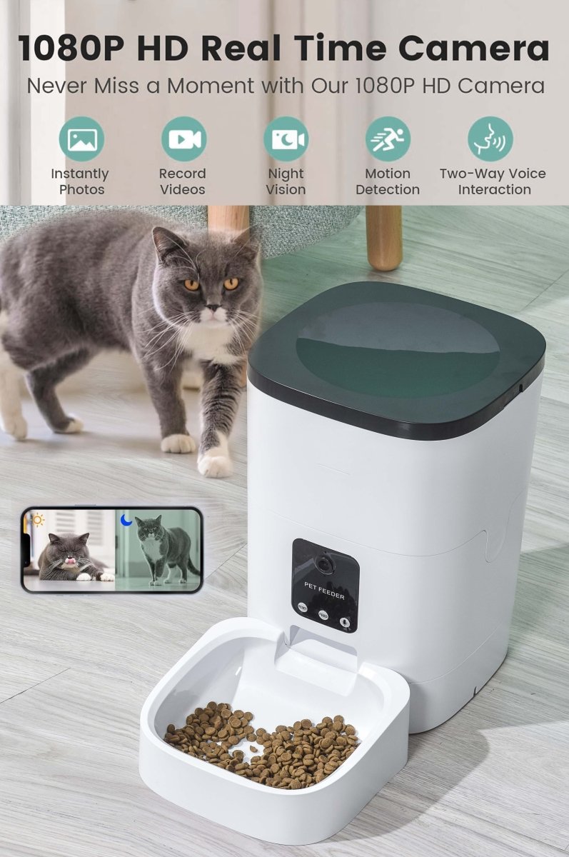 6L Automatic Pet Feeder Camera WiFi - Large Capacity Smart 🤖
