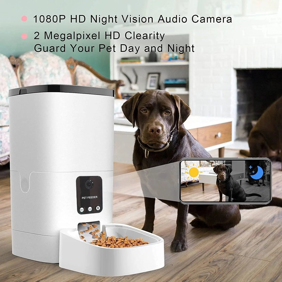 6L Automatic Pet Feeder Camera WiFi - Large Capacity Smart 🤖