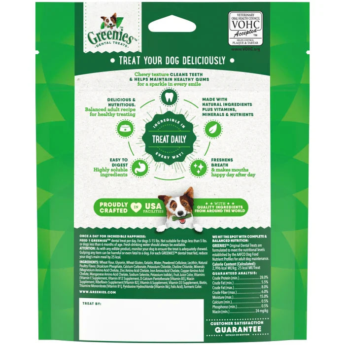 GREENIES Original TEENIE Dental Treats - Greenies Dog Treats - The Family Pet