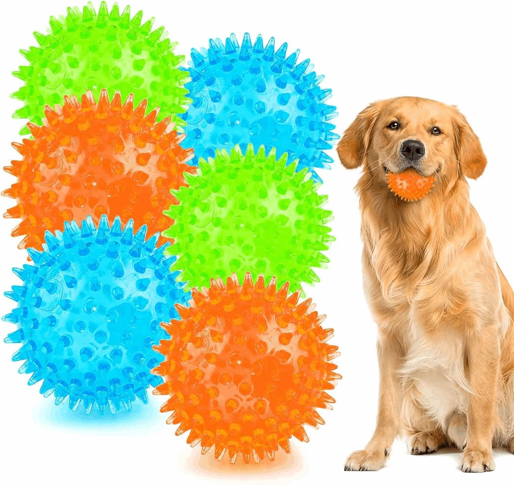 Dog Treats 2 5 Squeaky Interactive Dog Balls for Puppy Teeth