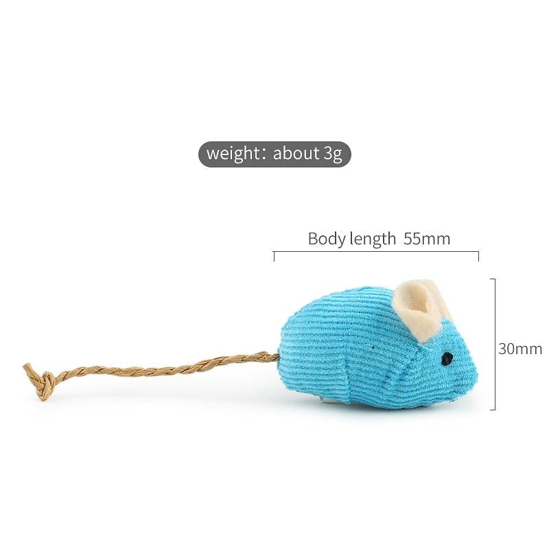 6pcs/lot Mix Pet Toy Catnip Mice Cats Toys Fun Plush Mouse Cat Toy For Kitten Skitter Critters Cat Toy Value Pack