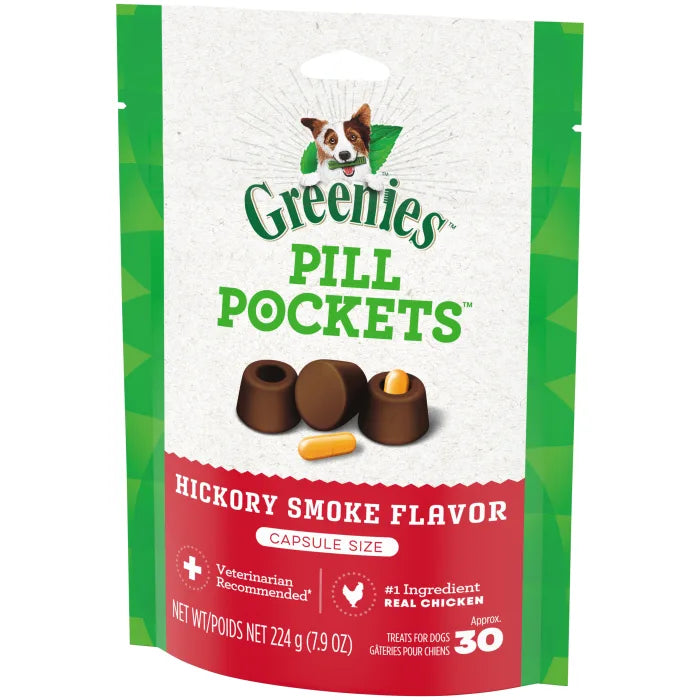 GREENIES Hickory Smoke Flavored Capsule Pill Pockets - Pill Pocket - The Family Pet