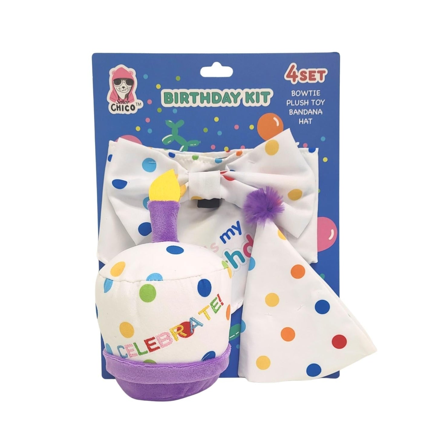 4-Piece Dog Birthday Kit Set