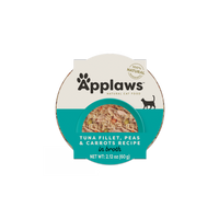 Applaws Natural Wet Cat Food Tuna Fillet, Peas & Carrots Recipe in Broth (2.12oz)