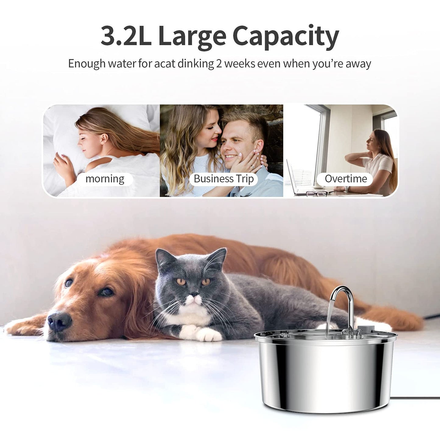 Pet Fountain - Automatic Drinking Water Dispenser for Pets