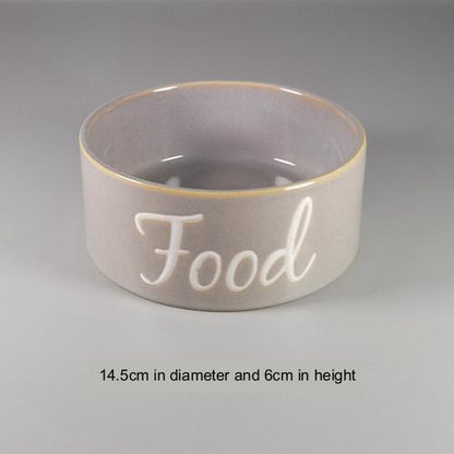 Tail Single Medium Anti-tip Neck Guard Cute Dog Bowl