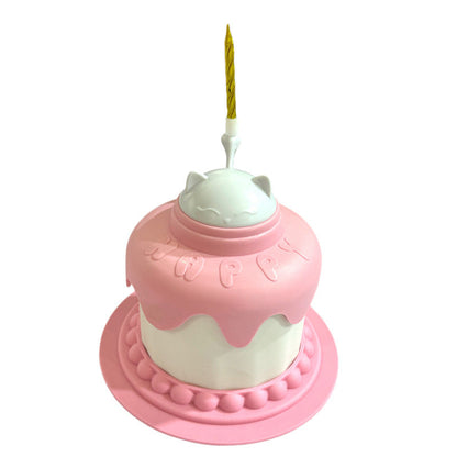 Cake-Shaped Slow Feeder Cat Bowl: Fun Mental Stim Mealtime