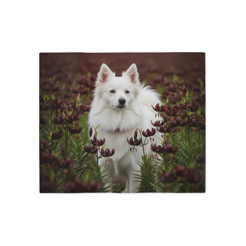 American Eskimo Dog Sweatshirt Blanket