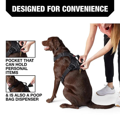 Dog Harness with Handle and Dispenser for Dogs – Durable