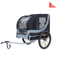Large Folding Bike Trailer for Dogs – 66LB Capacity