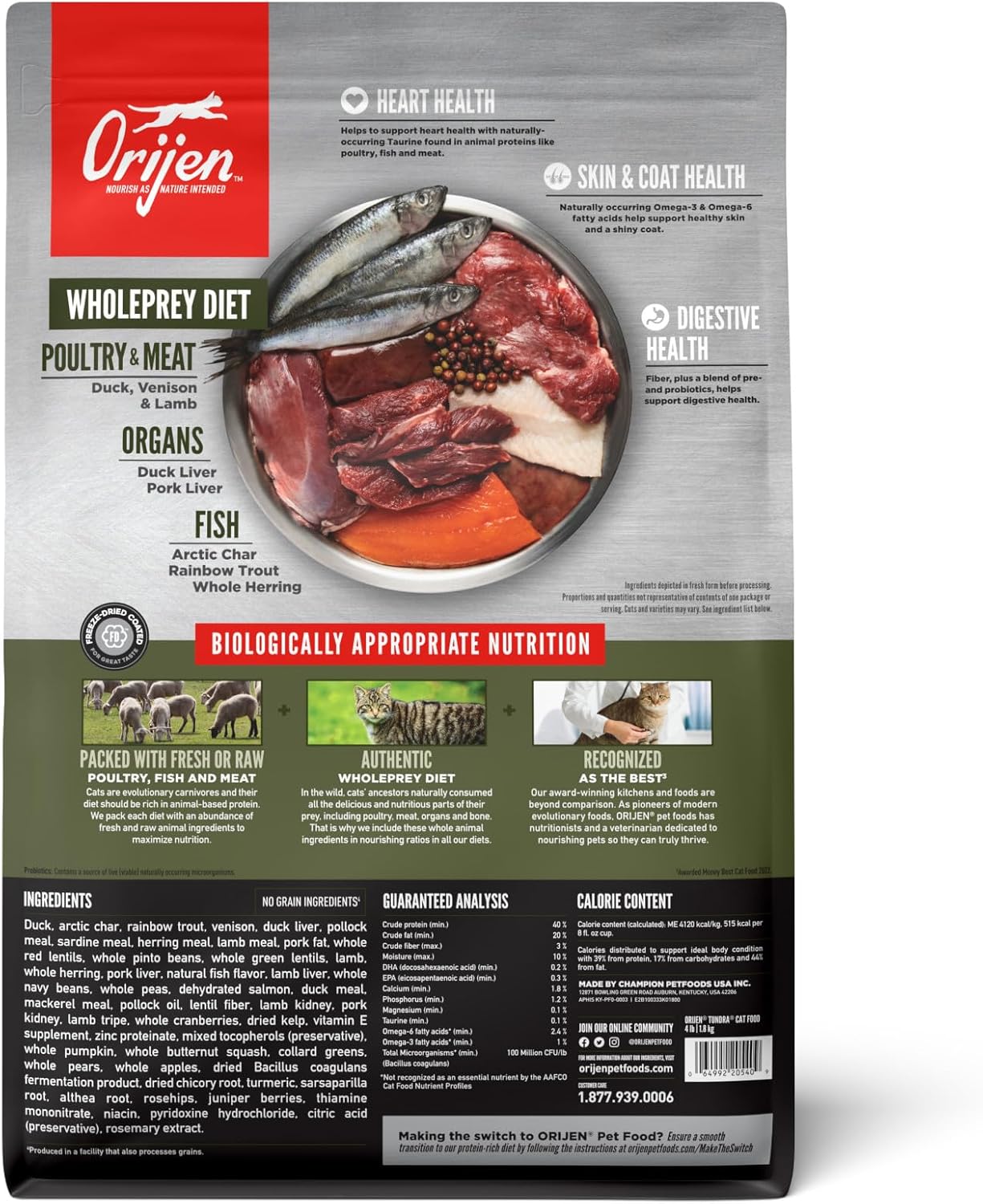 Cat Food Tundra Wild Game Recipe 4 Lb 🦌