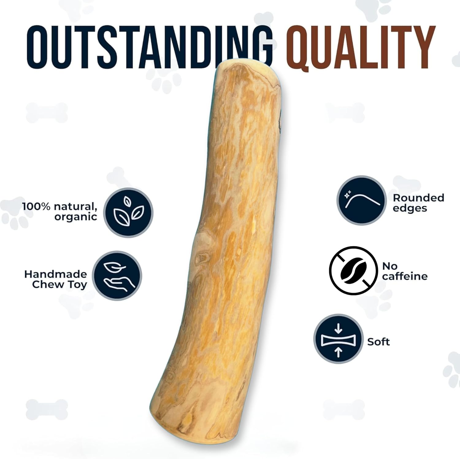 Coffee Wood Dog Chew Stick Toy, Natural and Real Wooden Bone Sticks for Pets - MARLA C DOYLE