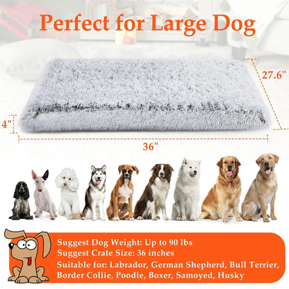 Dog Bed Gray Large Furry Friend Comfortable 🛏️