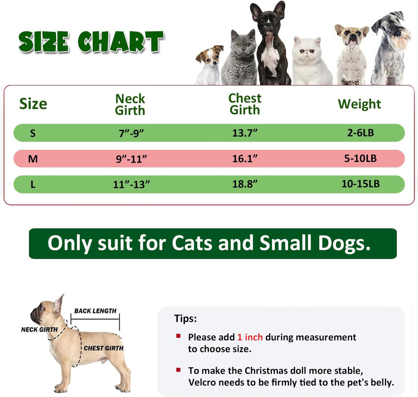 Dog & Cat Christmas Collar Cape • Sherpa Lined & Bells