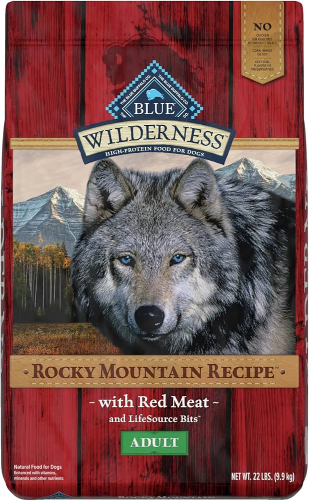 Blue Buffalo Wilderness Adult Rocky Mountain Recipe Red Meat Dry Dog Food