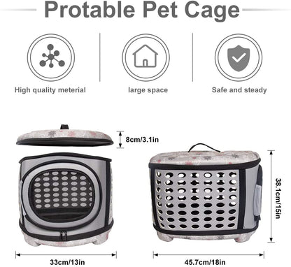 Foldable Pet Dog Cat Puppy Handbag Carrier Cage