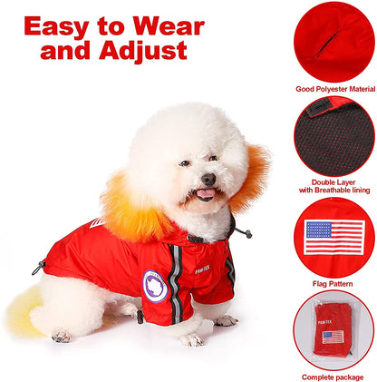 Dog Raincoat Waterproof The Dog Face Design ☔