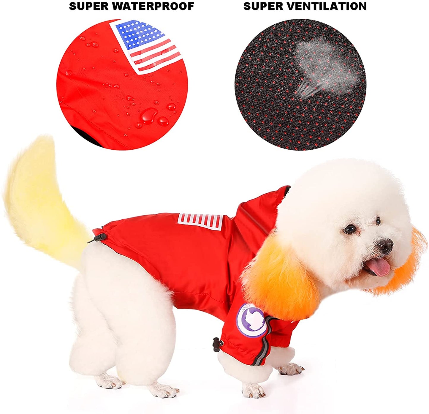 Dog Raincoat Waterproof The Dog Face Design ☔