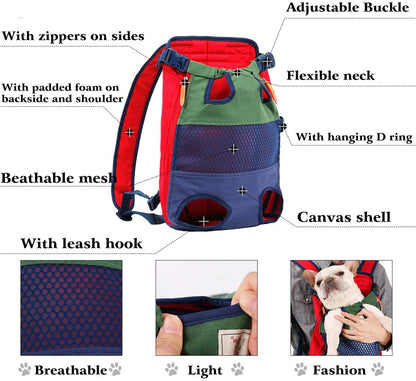 Pet Carrier Backpack Front Cat Dog Travel Hands Free 🎒