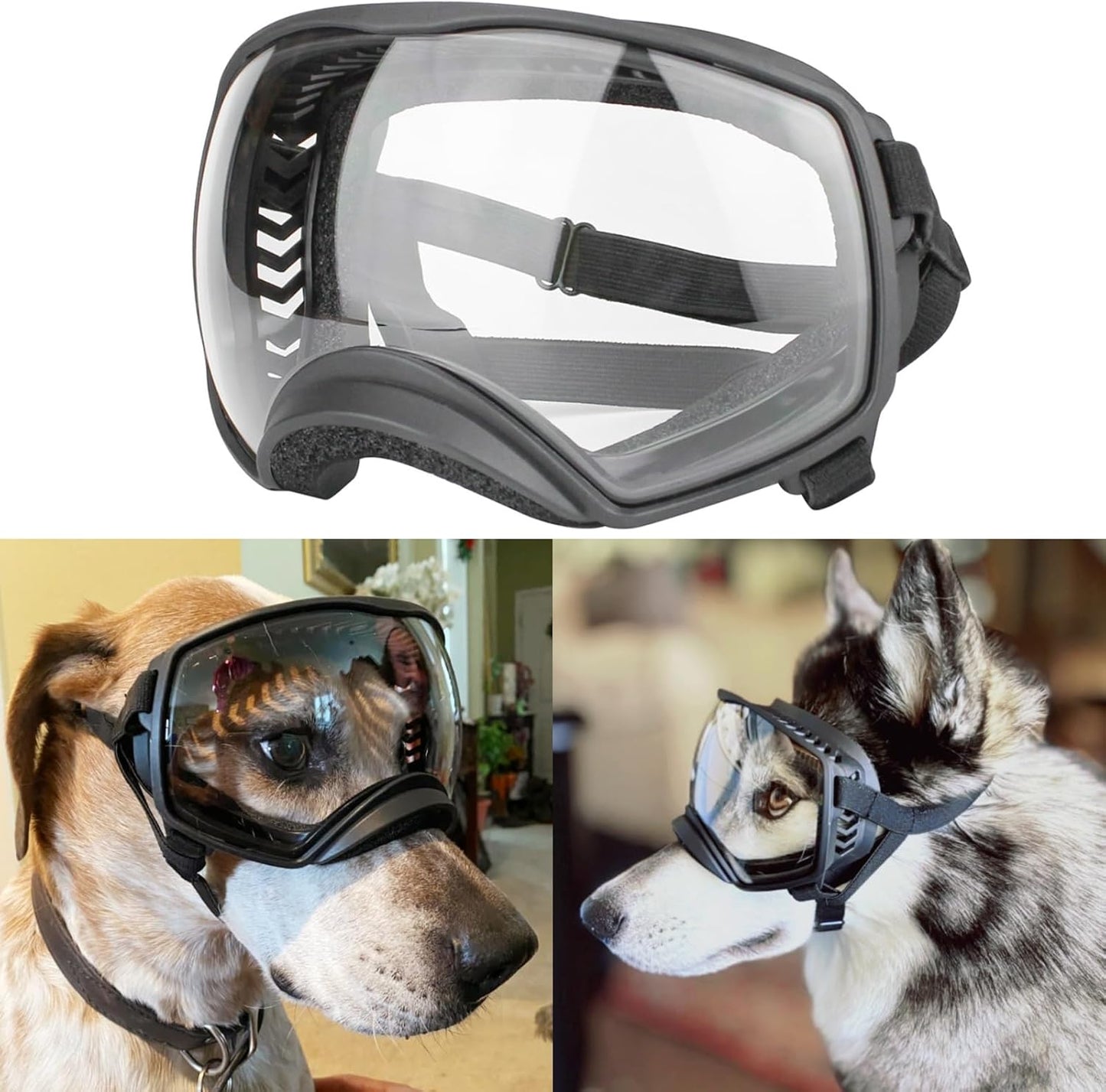 Motorcycle Dog Goggles Tactical Windproof For Large Dog