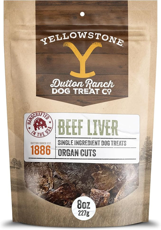 Yellowstone Organ Cuts Beef Liver 8Oz dog treats Premium