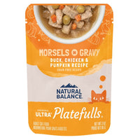Natural Balance Cat Pouch Platefulls Duck, Chicken, Pumpkin (3oz)